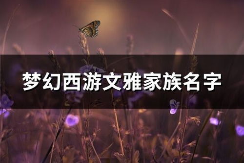 文雅的游戏名字,探寻文雅游戏名背后的故事
