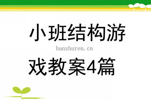 幼儿园结构游戏教案,培养创造力与团队协作的趣味教学实践